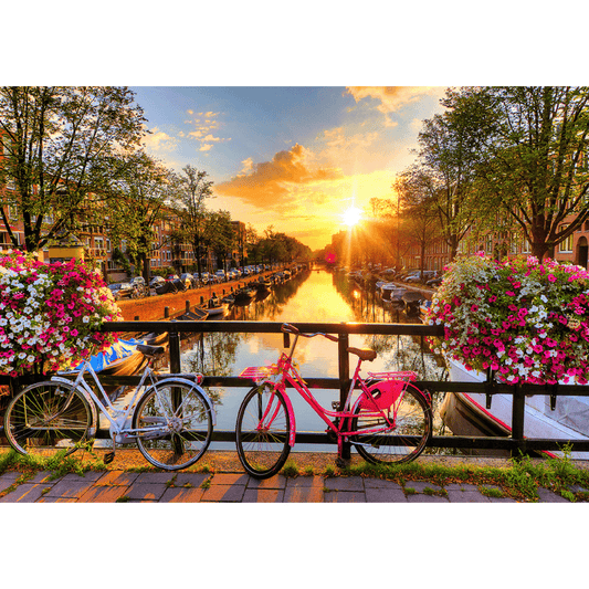 Bicycles of Amsterdam | Wooden Puzzle 1010-WoodenCity--