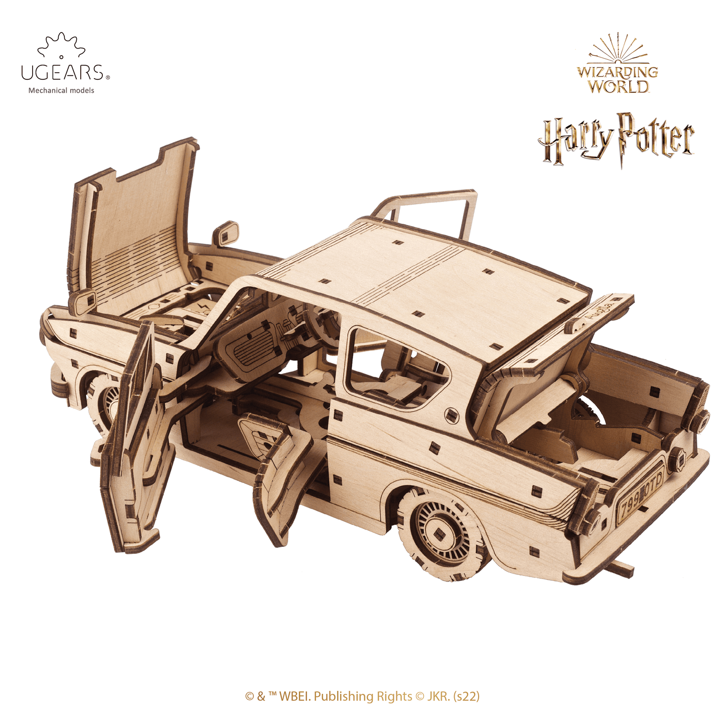 Flying Ford Anglia™ | Harry Potter Mechanical Wooden Puzzle Ugears--