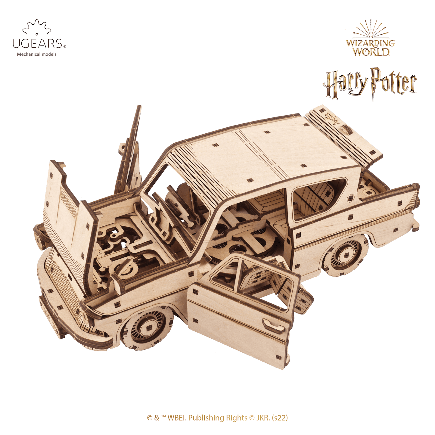 Flying Ford Anglia™ | Harry Potter-Mechanical Wooden Puzzle-Ugears--