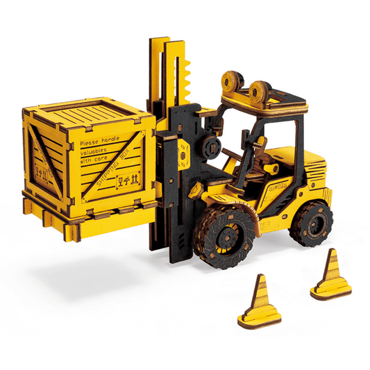 Forklift truck | Construction machinery-3D Puzzle-Robotime--