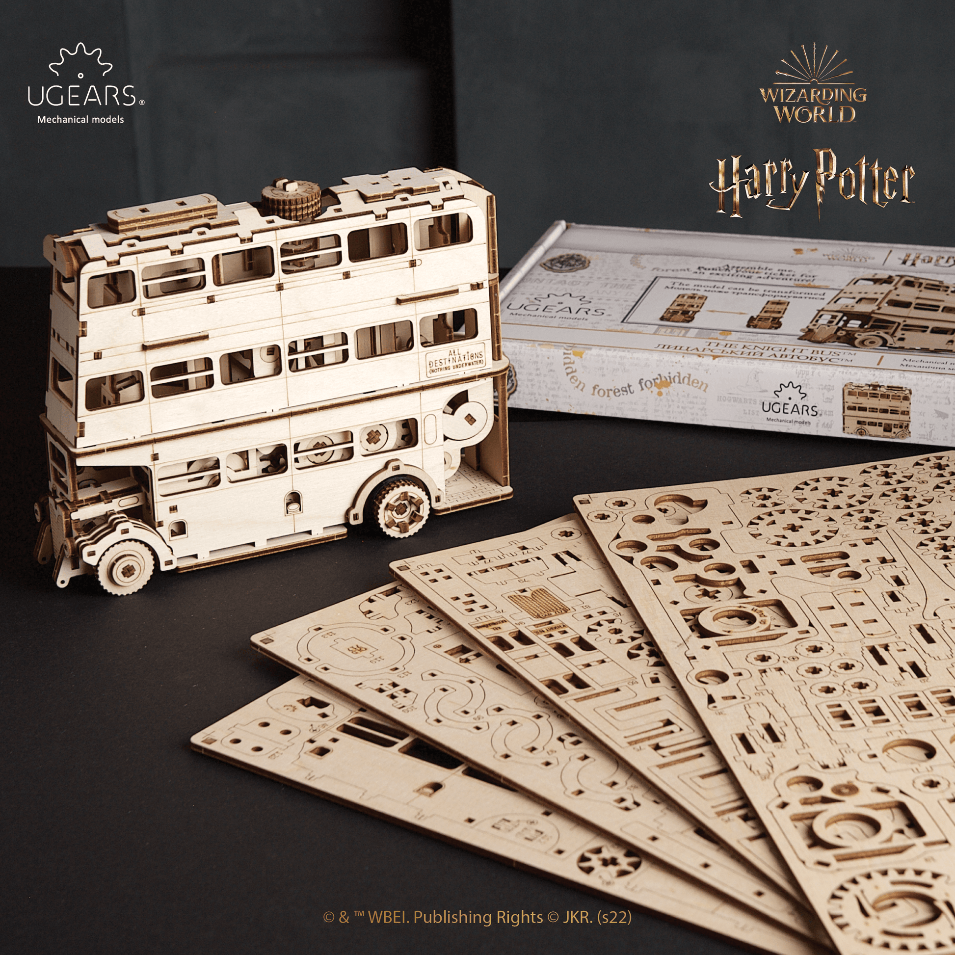 Knight Bus™ | Harry Potter-Mechanical Wooden Puzzle-Ugears--