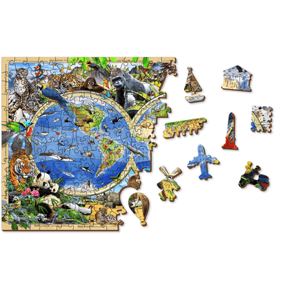  Kingdom of the Animals Puzzle | Wooden Puzzle 1010-WoodenCity-