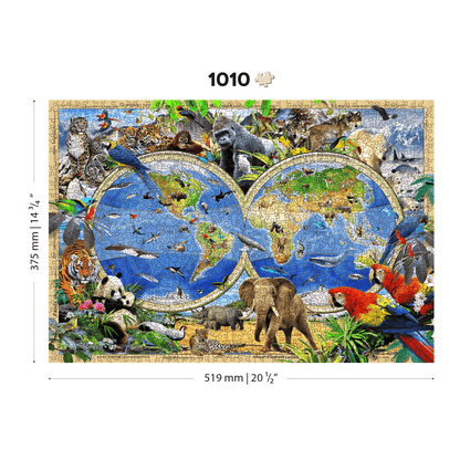  Kingdom of the Animals Puzzle | Wooden Puzzle 1010-WoodenCity-