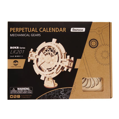 Perpetual calendar Wooden Puzzle-Mechanical Wooden Puzzle-Robotime--