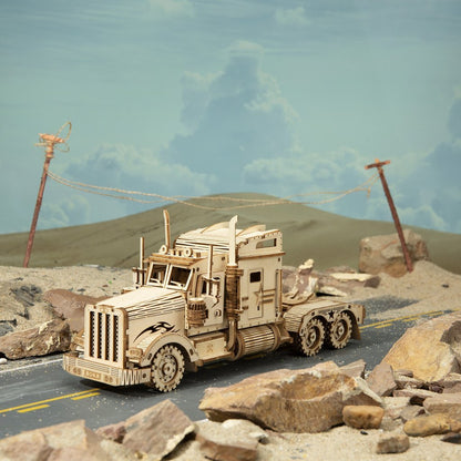 Truck Puzzle 3D 1:40-3D Puzzle-Robotime--