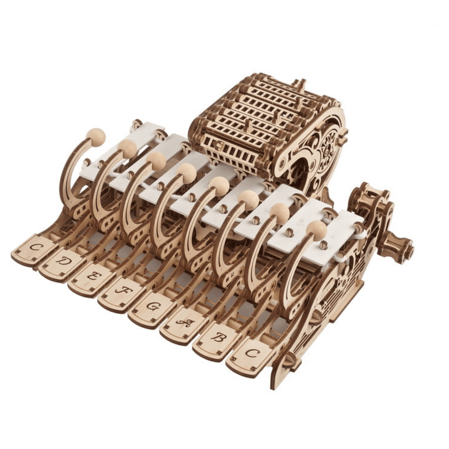 Mechanical celesta-mechanical wooden puzzle-ugears--