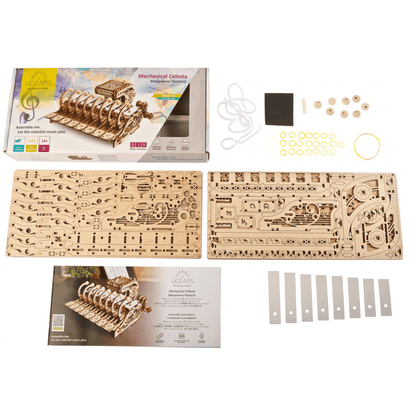 Mechanical celesta-mechanical wooden puzzle-ugears--