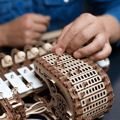 Mechanical celesta-mechanical wooden puzzle-ugears--