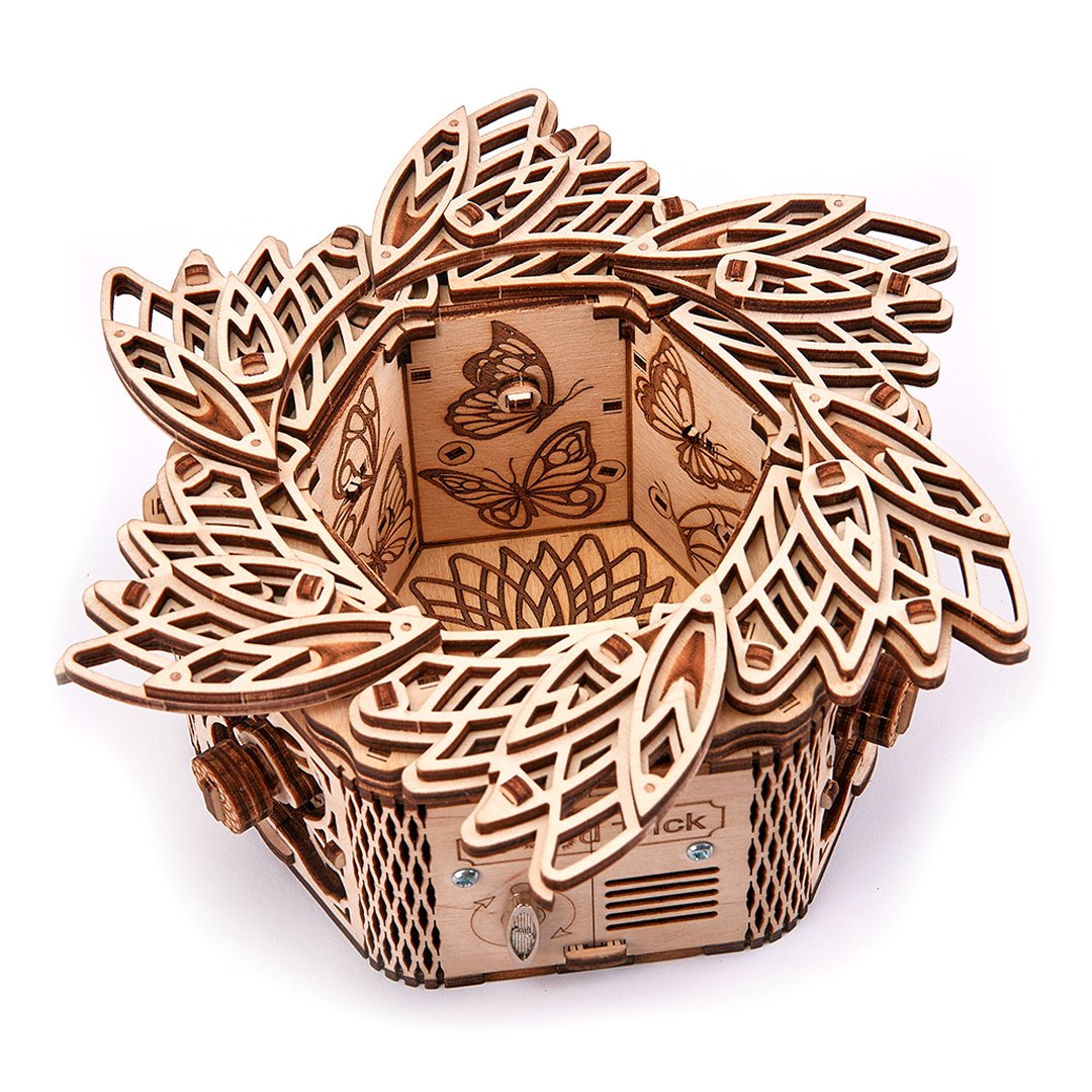 Mysterious flower-mechanical wooden puzzle-WoodTrick--