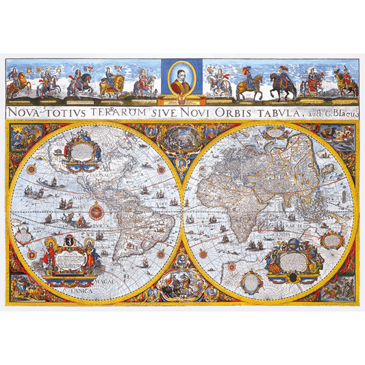 Nova Terrarum Antique Map | Puzzle Wooden Puzzle 1010-WoodenCity--