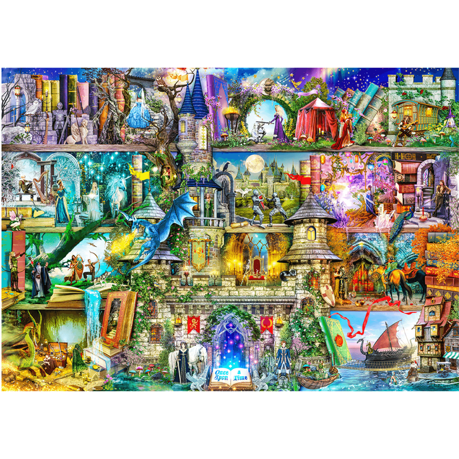 Once upon a time there was a fairy tale... | Wooden jigsaw puzzle 2000-WoodenCity--