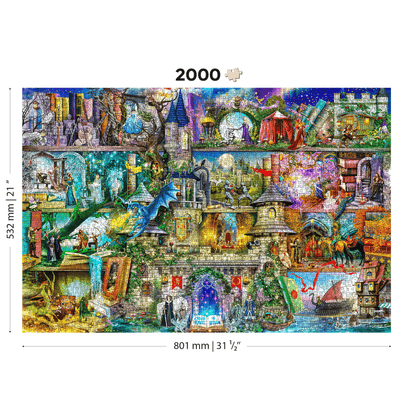 Once upon a time there was a fairy tale... | Wooden jigsaw puzzle 2000-WoodenCity--