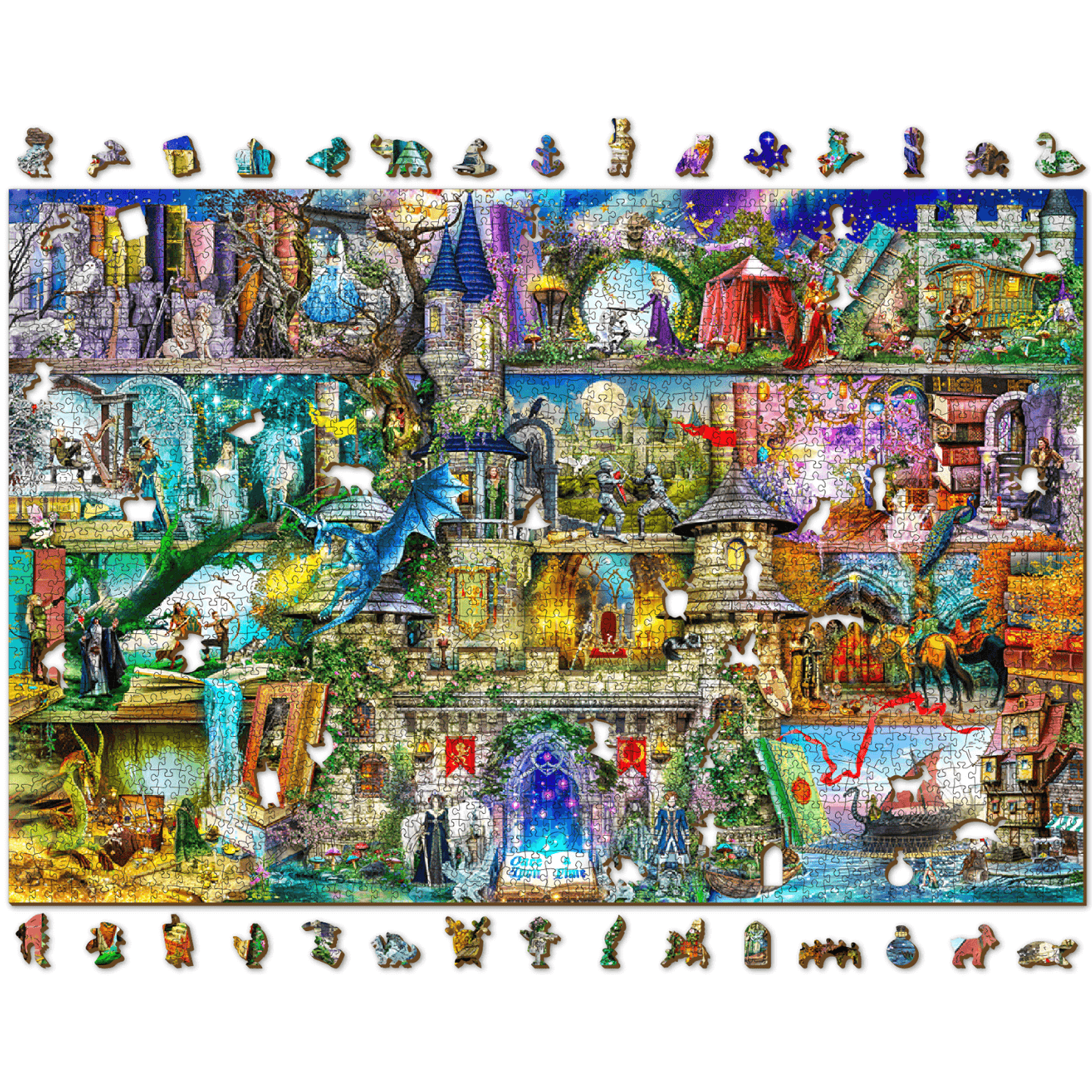 Once upon a time there was a fairy tale... | Wooden jigsaw puzzle 2000-WoodenCity--