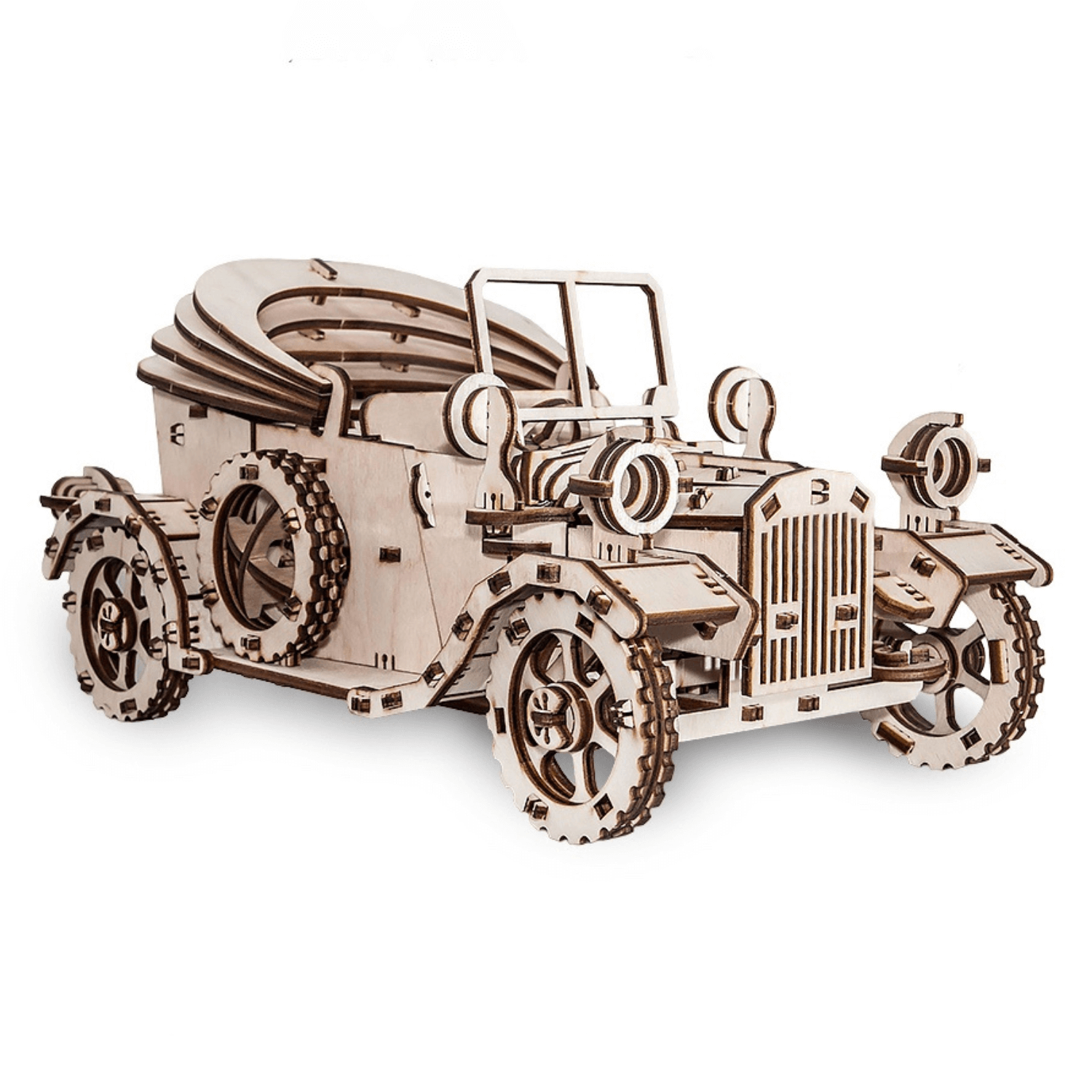 Retrocar | Vintage Car Mechanical Wooden Puzzle-Eco-Wood-Art--