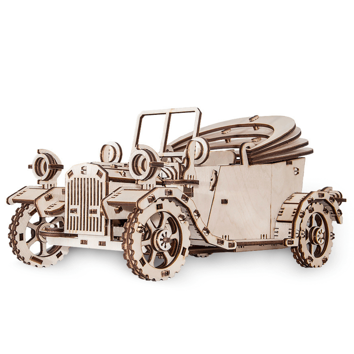 Retrocar | Vintage Car Mechanical Wooden Puzzle-Eco-Wood-Art--