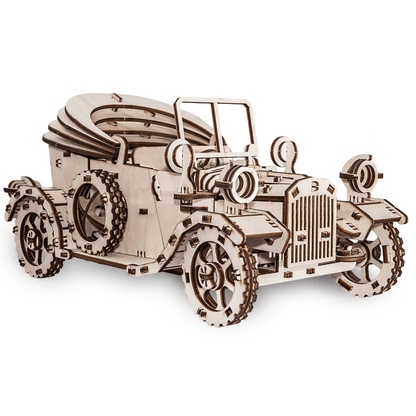 Retrocar | Vintage Car Mechanical Wooden Puzzle-Eco-Wood-Art--