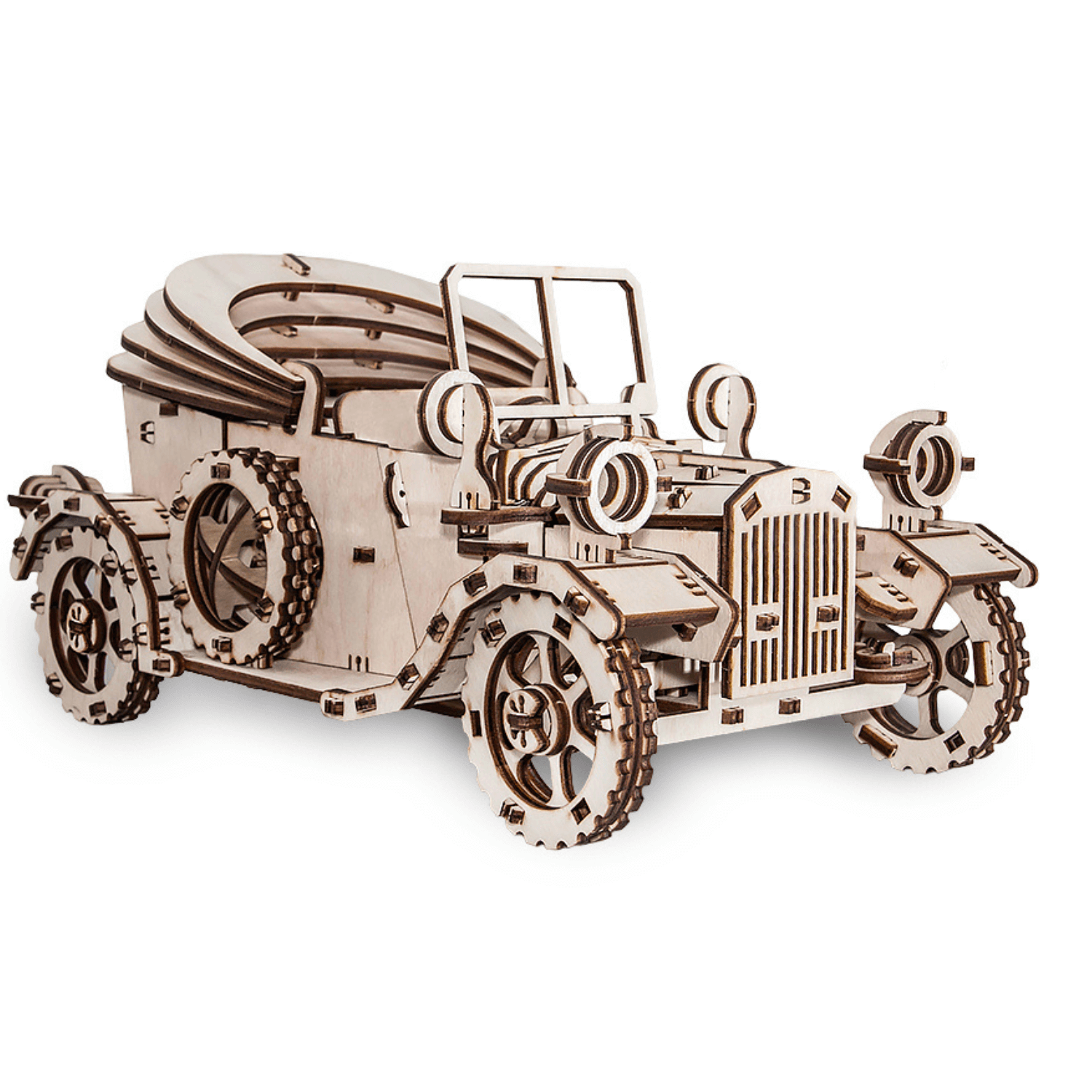 Retrocar | Vintage Car Mechanical Wooden Puzzle-Eco-Wood-Art--