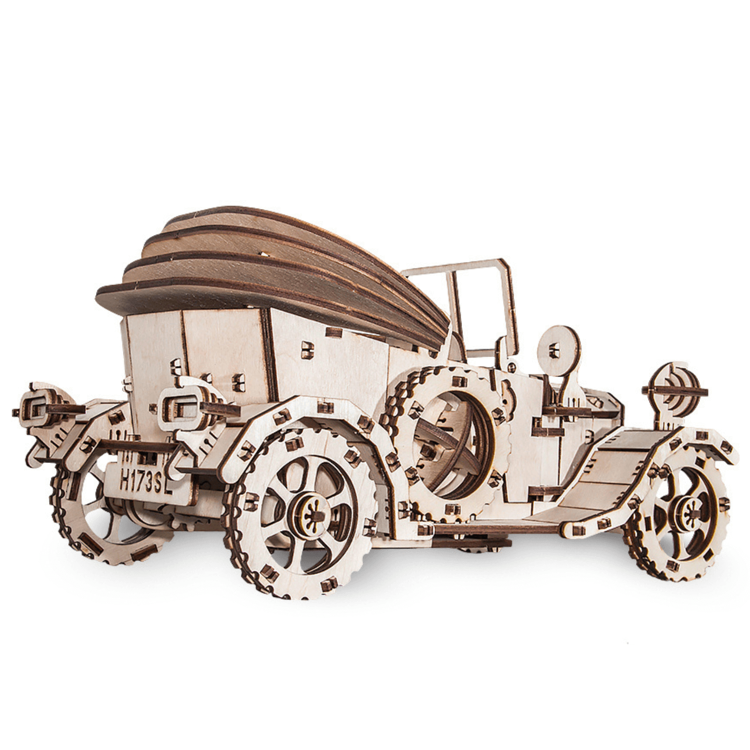 Retrocar | Vintage Car Mechanical Wooden Puzzle-Eco-Wood-Art--