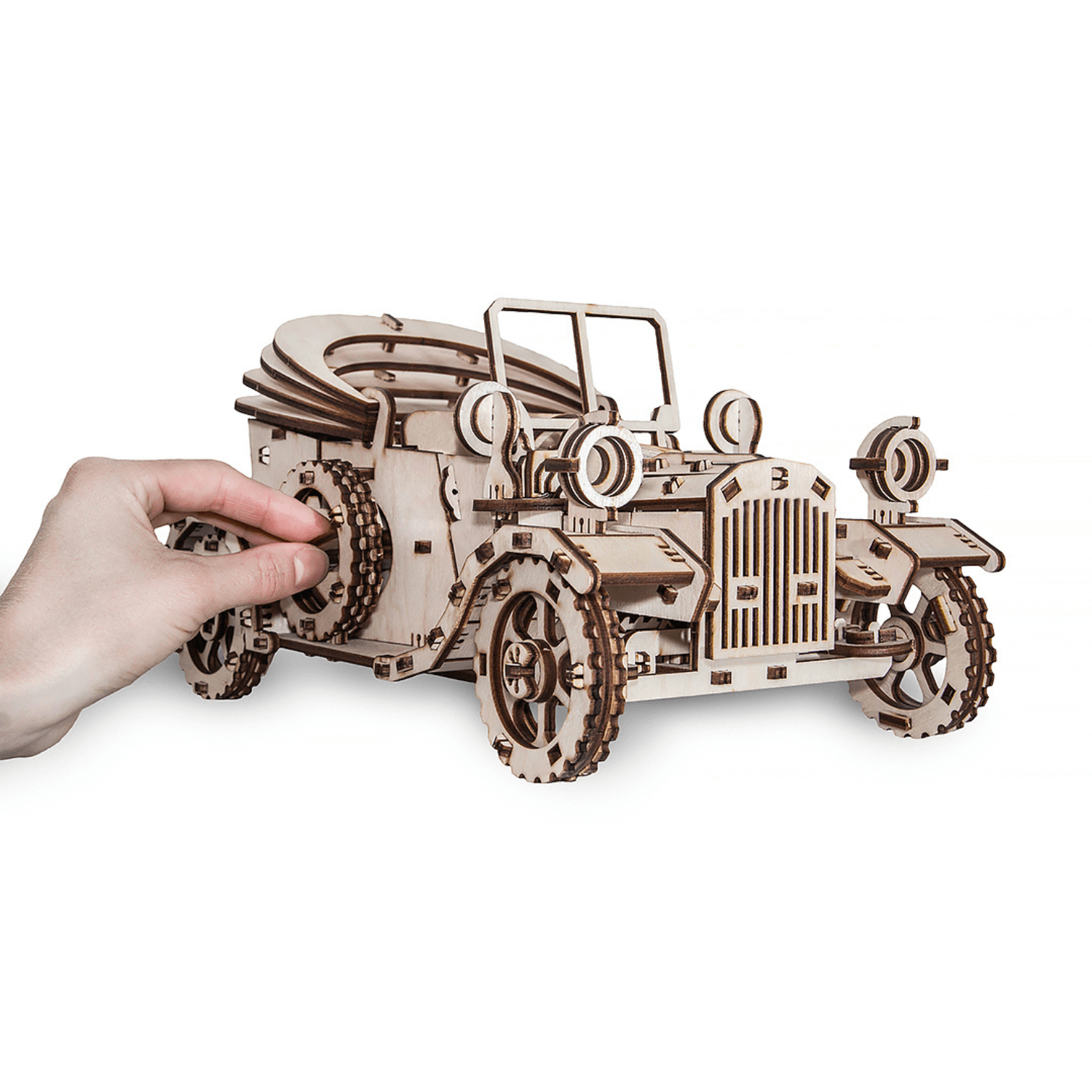 Retrocar | Vintage Car Mechanical Wooden Puzzle-Eco-Wood-Art--