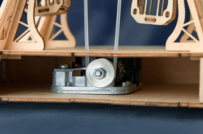 Mechanical music box - Ferris wheel-mechanical wooden puzzle-Robotime--