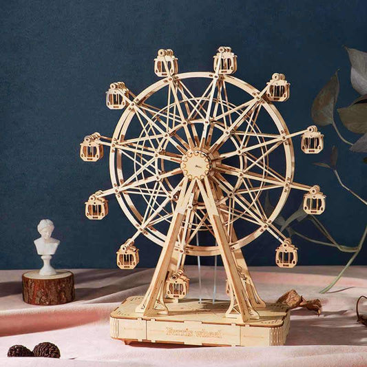 Mechanical music box - Ferris wheel-Mechanical wooden puzzle-Robotime--
