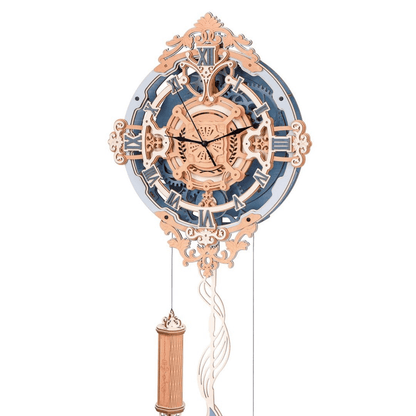 Romantic Wall Clock | ROKR | LC701-Mechanical Wooden Puzzle-Robotime--