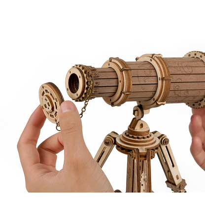 Monocular telescope mechanical wooden puzzle-Robotime--