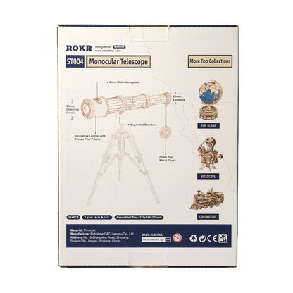 Monocular telescope mechanical wooden puzzle-Robotime--