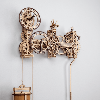 Steampunk Wall Clock | Wall Clock-Mechanical Wooden Puzzle-WoodenCity--