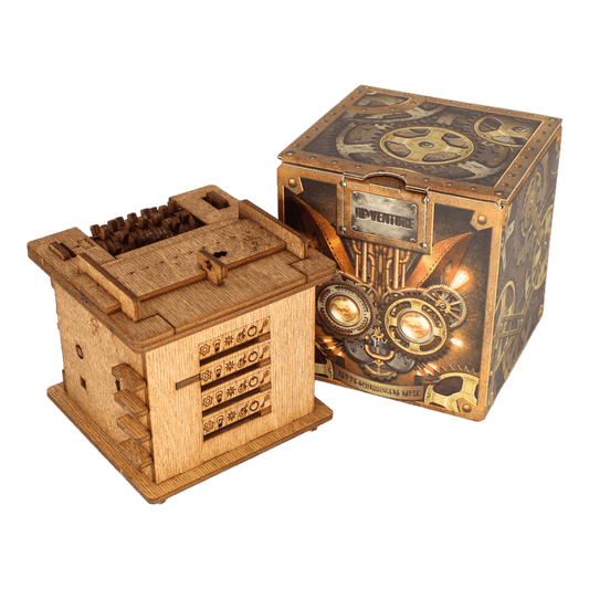 Cluebox: Cambridge Labyrinth - Escape Room in a box, Wooden Puzzle Boxes