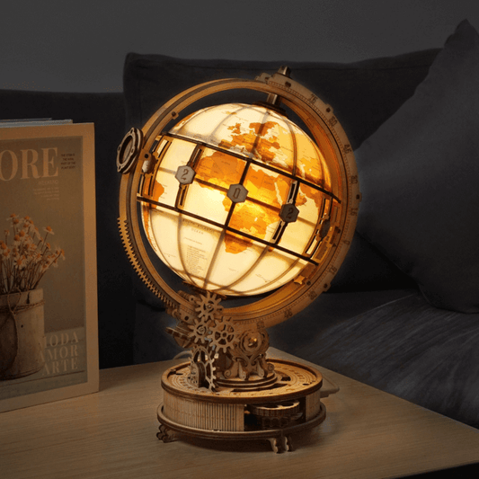 Luminous globe-mechanical wooden puzzle-Robotime--