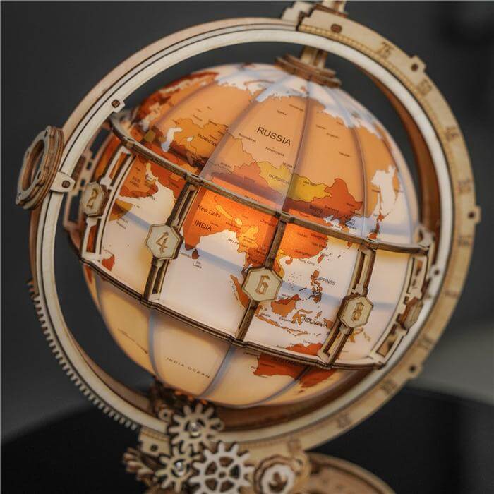 Luminous Globe-Mechanical Wooden Puzzle-Robotime--