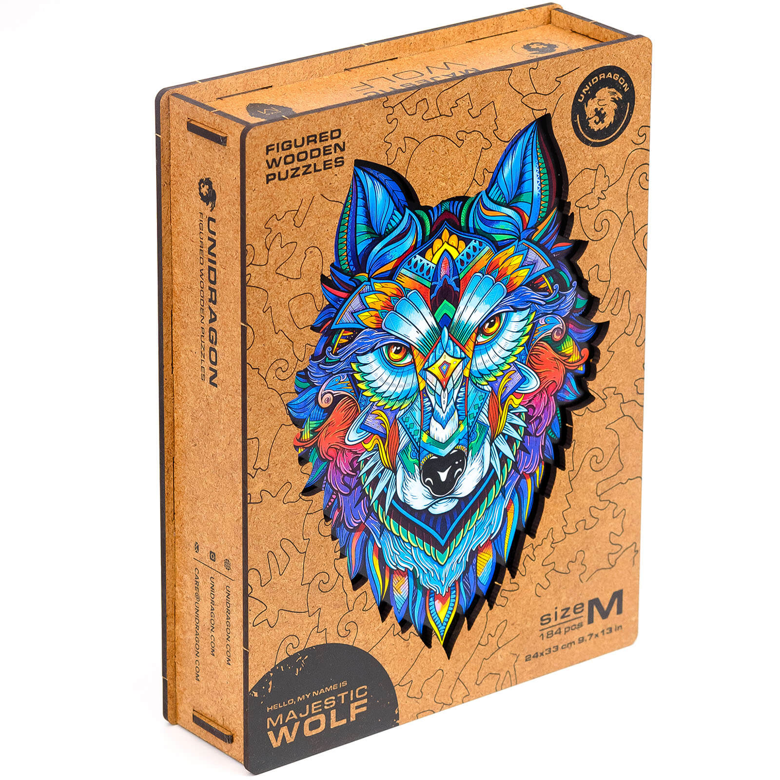 Majestic Wolf-Holzpuzzle-Unidragon--