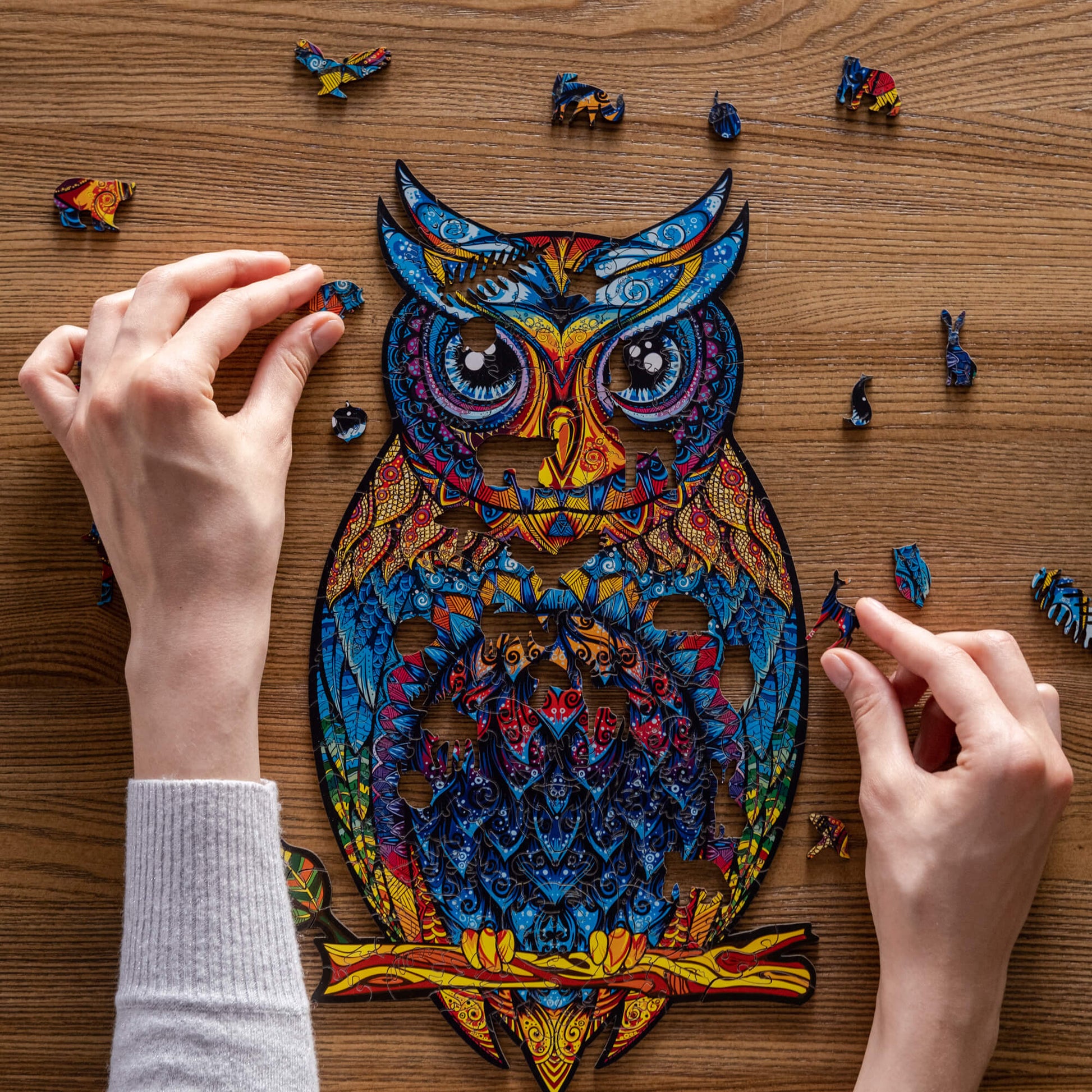 Graceful Owl Wooden Puzzle-Unidragon--