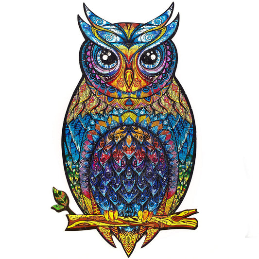 Graceful Owl-Wooden Puzzle-Unidragon--