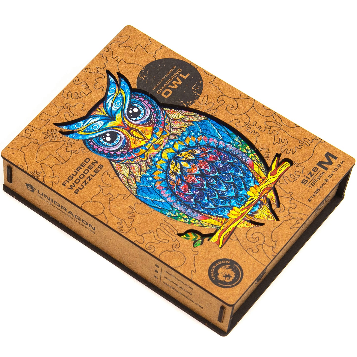 Graceful owl-wooden-puzzle-Unidragon--