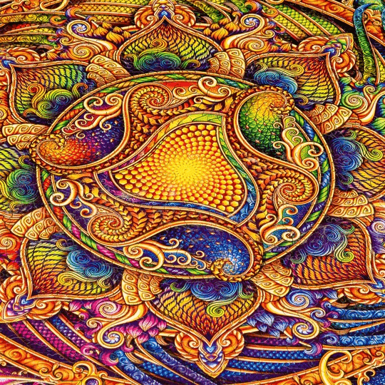 Mandala Puzzle Inexhaustible Prosperity-Wooden Puzzle-Unidragon--