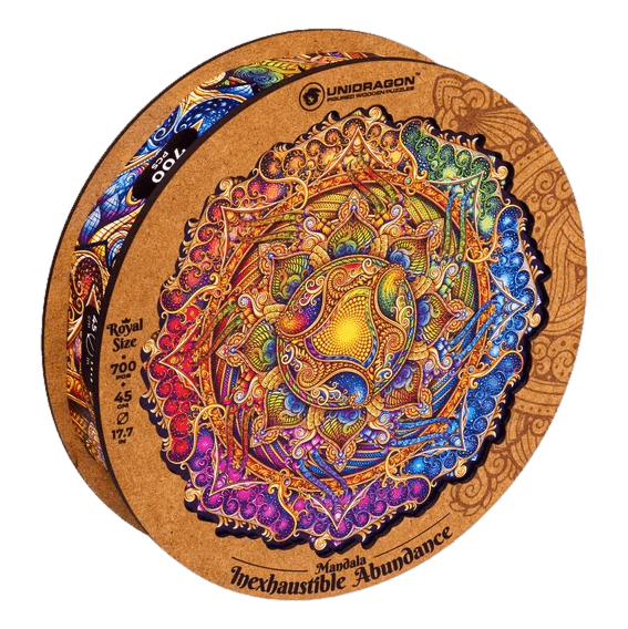 Mandala Puzzle Inexhaustible Prosperity-Wooden Puzzle-Unidragon--