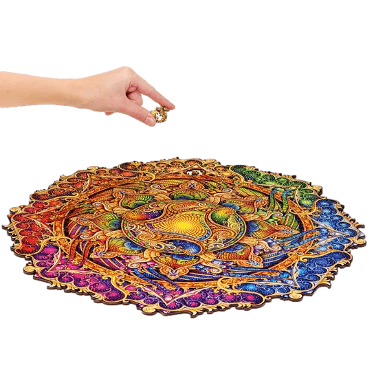 Mandala Puzzle Inexhaustible Prosperity-Wooden Puzzle-Unidragon--