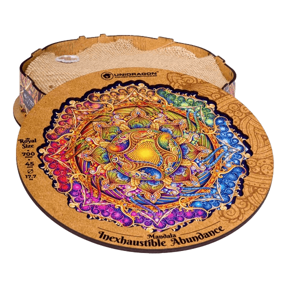 Mandala Puzzle Inexhaustible Prosperity-Wooden Puzzle-Unidragon--