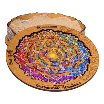 Mandala Puzzle Inexhaustible Prosperity-Wooden Puzzle-Unidragon--