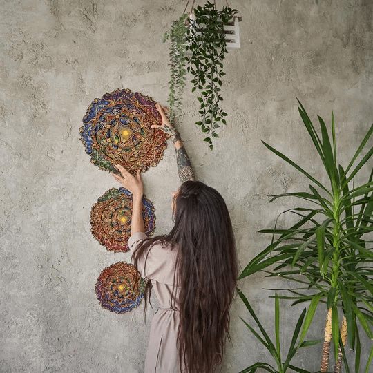 Mandala Puzzle Inexhaustible Prosperity-Wooden Puzzle-Unidragon--