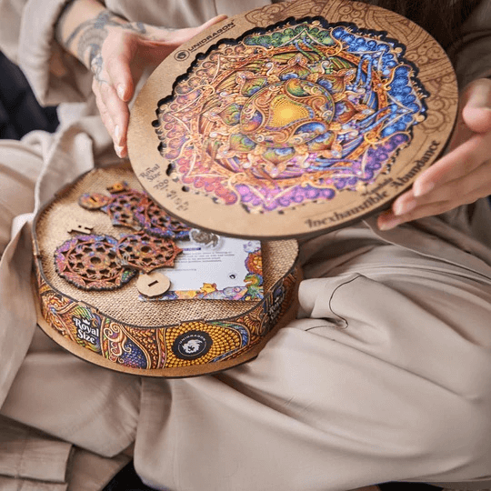 Mandala Puzzle Inexhaustible Prosperity-Wooden Puzzle-Unidragon--