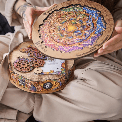 Mandala Puzzle Inexhaustible Prosperity-Wooden Puzzle-Unidragon--