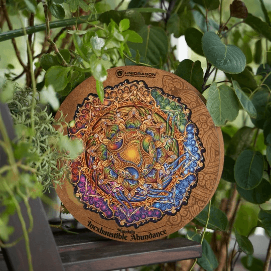 Mandala Puzzle Inexhaustible Prosperity-Wooden Puzzle-Unidragon--