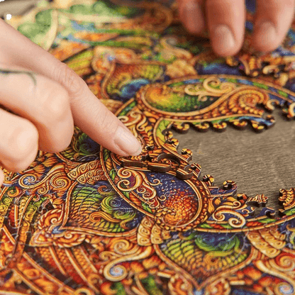 Mandala Puzzle Inexhaustible Prosperity-Wooden Puzzle-Unidragon--