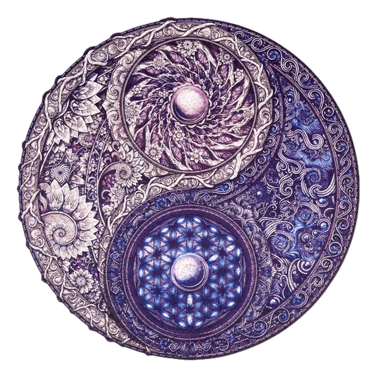 Mandala Overlapping Opposites-Wooden Puzzle-Unidragon--