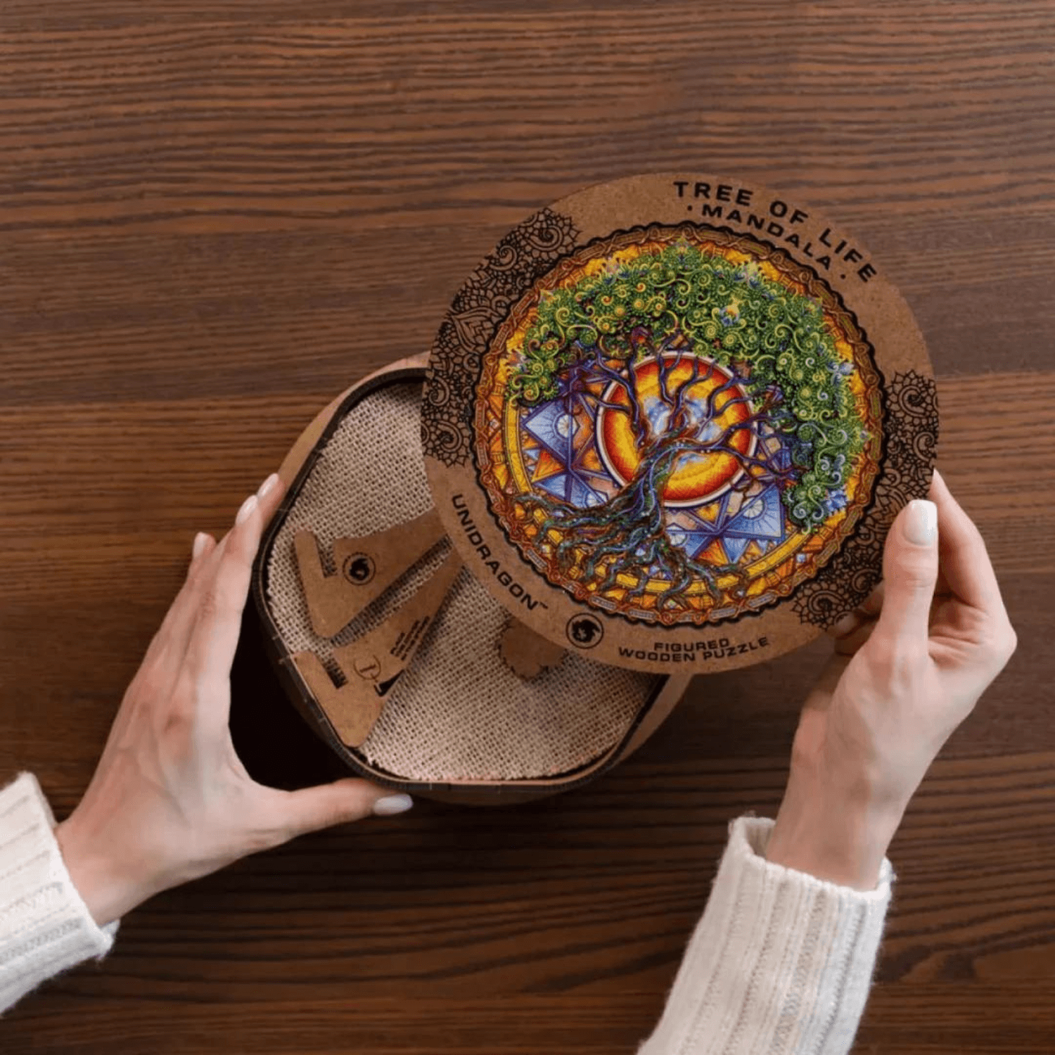 Mandala Puzzle | Tree of Life-Wooden Puzzle-Unidragon--