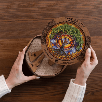 Mandala Puzzle | Tree of Life-Wooden Puzzle-Unidragon--