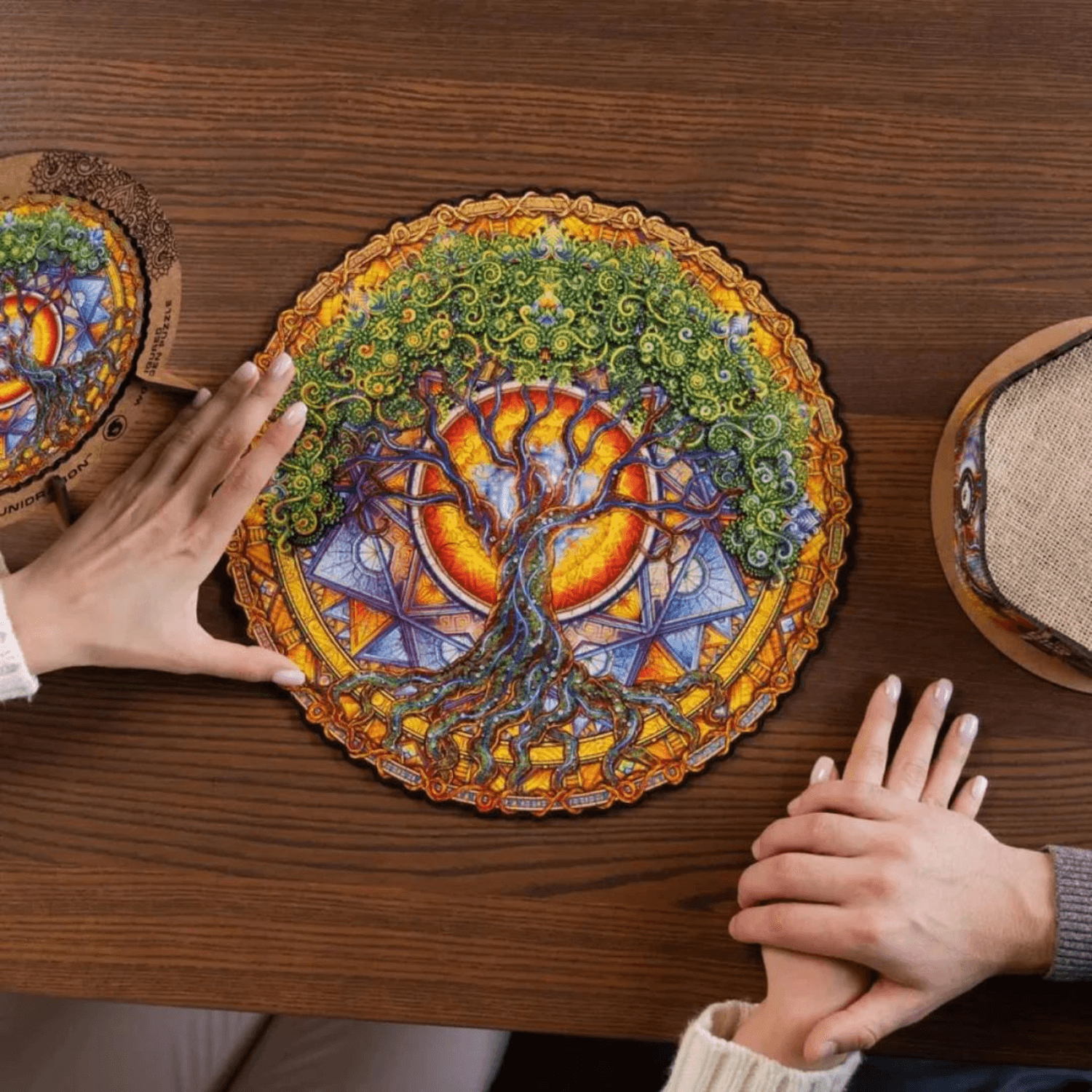 Mandala Puzzle | Tree of Life-Wooden Puzzle-Unidragon--